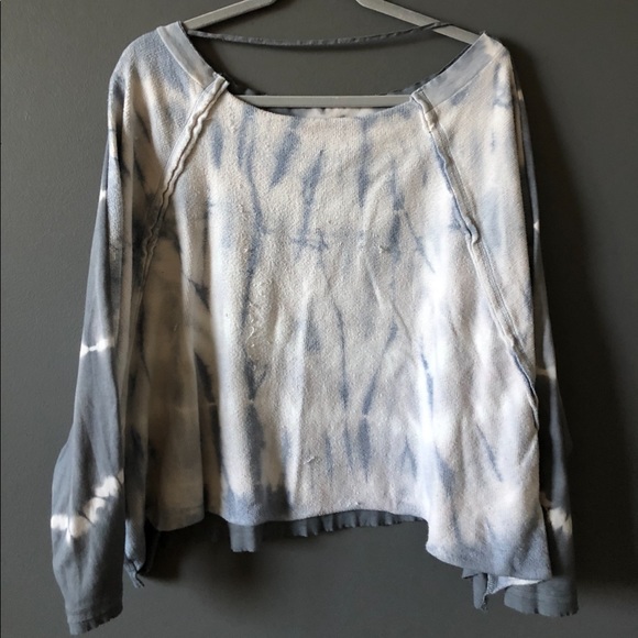 Free People white/blue sweater - Picture 3 of 3